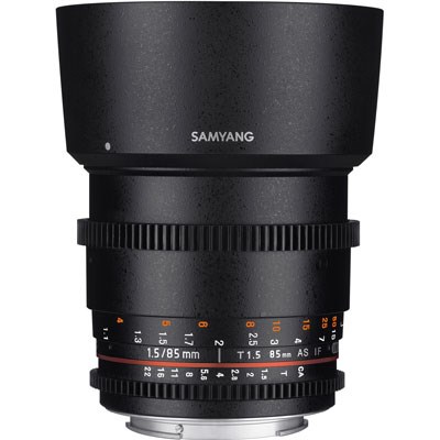 Samyang 85mm T1.5 AS IF UMC II Video Lens - Micro Four Thirds Fit