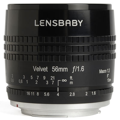 Lensbaby Velvet 56mm f1.6 Lens – Nikon Fit – Black