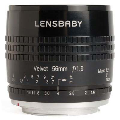 Lensbaby Velvet 56mm f1.6 Lens – Sony E – Black