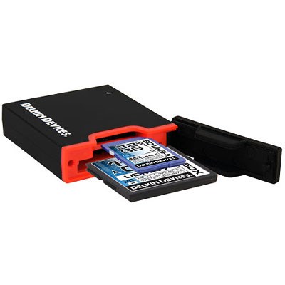 Used Delkin USB 3.0 Dual Slot SD UHS-II / CF Card Reader