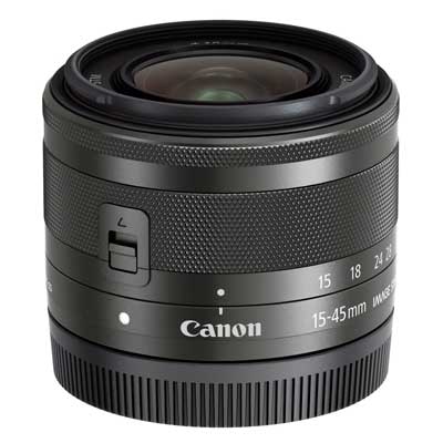 Canon EF-M 15-45mm f3.5-6.3 IS STM Lens – Black