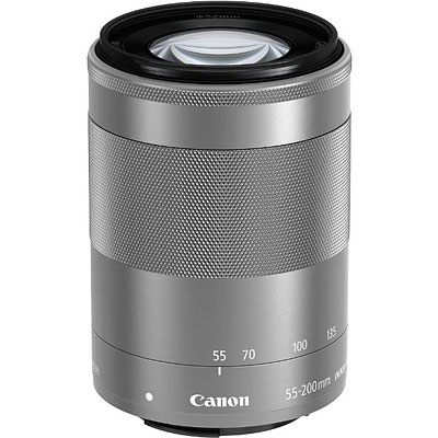 Canon EF-M 55-200mm f4.6-6.3 IS STM Lens – Silver