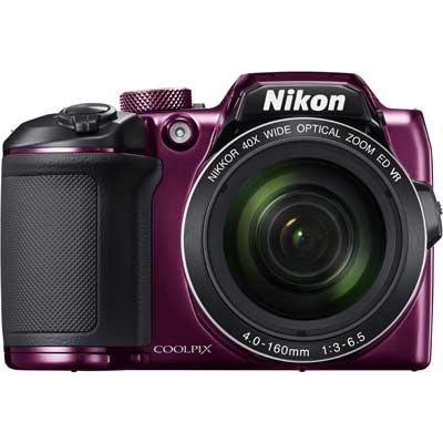 Nikon B500 16MP 40x Zoom Bridge Camera - Plum