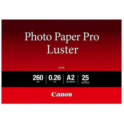 Canon LU101 Pro Luster A2 Paper - 25 Sheets