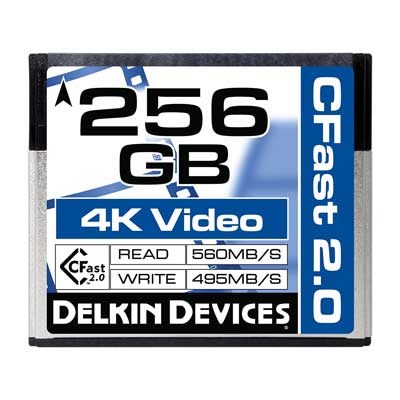 Delkin 256GB (560MB/Sec) Cinema CFast 2.0 Card