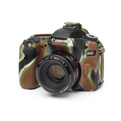 Easy Cover Silicone Skin for Canon 80D Camo Pattern