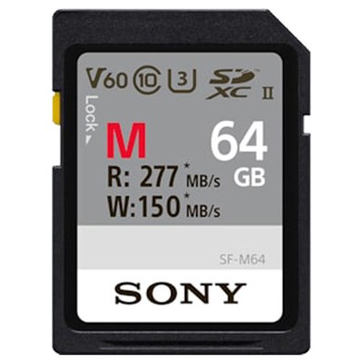 Sony M Series 64GB UHS-II 277MB/Sec SDXC Card