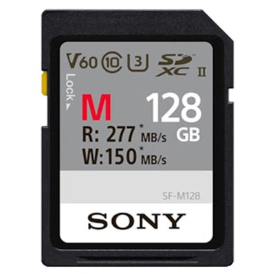 Sony M Series 128GB UHS-II 277MB/Sec SDXC Card