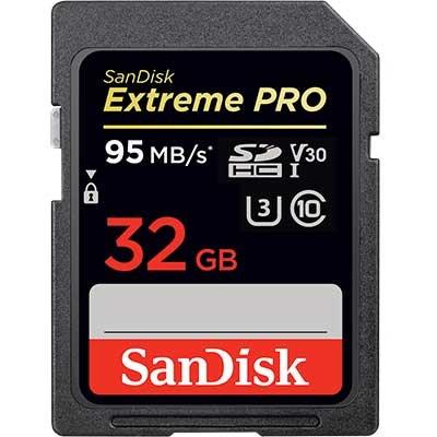 SanDisk 32GB Extreme Pro 95MB/Sec SDHC Card