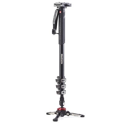 Manfrotto XPRO Video 4 Section Aluminium Monopod with 577 Video Adapter