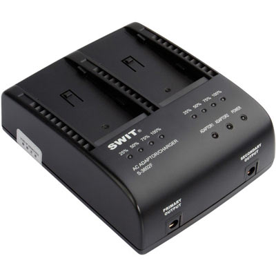 Image of Swit S-3602F 2-ch Sony NP-F Charger and Adapter