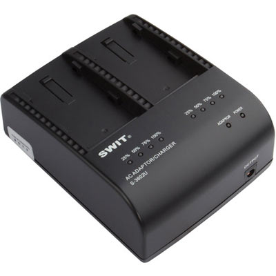 Image of Swit S-3602U 2-ch Sony BP-U Charger and Adapter