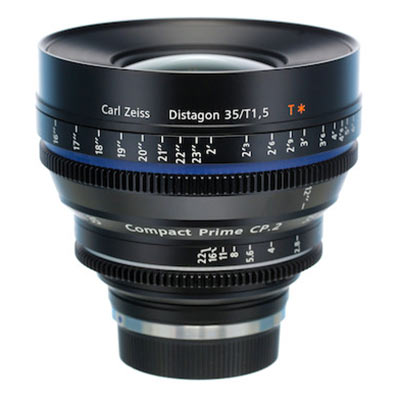 Zeiss 35mm T1.5 CP.2 Cine Prime T* Lens – Canon EF Mount (Feet/Super Speed)