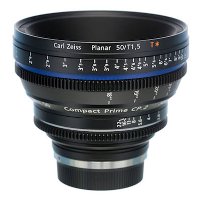 Zeiss 50mm T1.5 CP.2 Cine Prime T* Lens – Canon EF Mount (Feet/Super Speed)