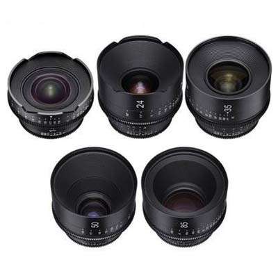 Samyang Xeen 5 Cinema Lens Kit (14 T3.1/24/35/50/85mm T1.5) for Canon EF