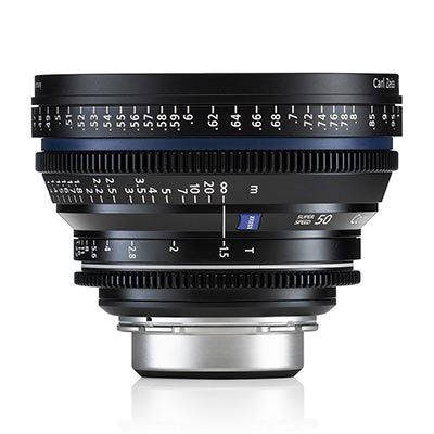 Zeiss 50mm T1.5 CP.2 Cine Prime T* Lens – PL Mount (Feet/Super Speed)
