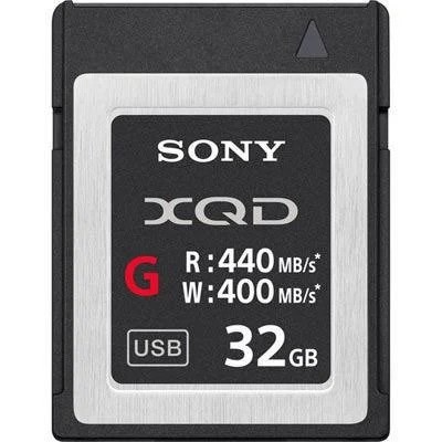 Sony 32GB XQD Flash Memory Card - G Series (Read 440MB/s and Write 400MB/s)