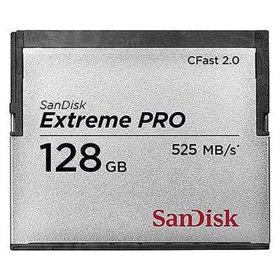 SanDisk 128GB Extreme Pro (525MB/Sec) CFast 2.0 Memory Card