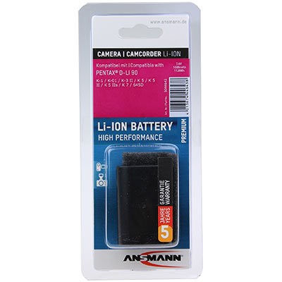 Ansmann Pentax D-Li 90 Battery (Pentax DL-I109)