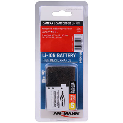 Ansmann Canon NB 8 L Battery (Canon NB-8L)
