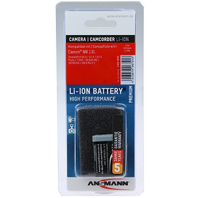 Ansmann Canon NB13L Battery (Canon NB-13L)