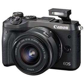 Canon EOS M6 Digital Camera with 15-45mm Lens - Black
