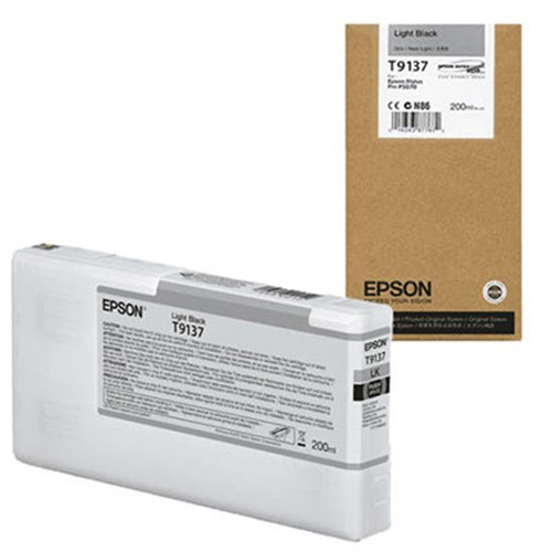 Epson T9137 Light Black Ink Cartridge (200ml)