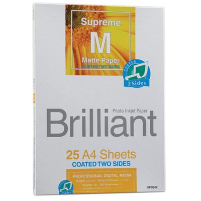 Brilliant Supreme Double Sided Matte A4 x 25 sheets