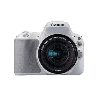 Canon EOS 200D Digital SLR Camera with 18-55mm IS STM Lens – White