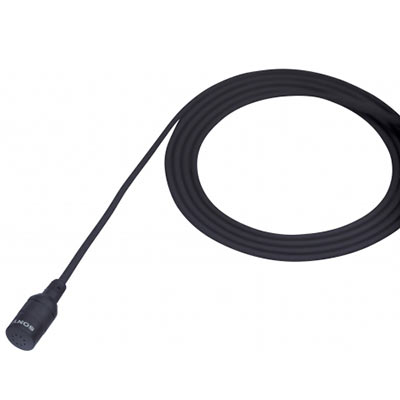 Image of Sony ECM-44B Electret Condenser Lavalier Microphone