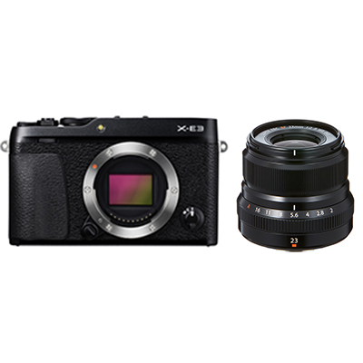 Fujifilm X-E3 Digital Camera with 23mm Lens – Black