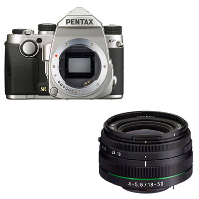 Pentax KP Digital Camera with 18-50mm Lens – Silver