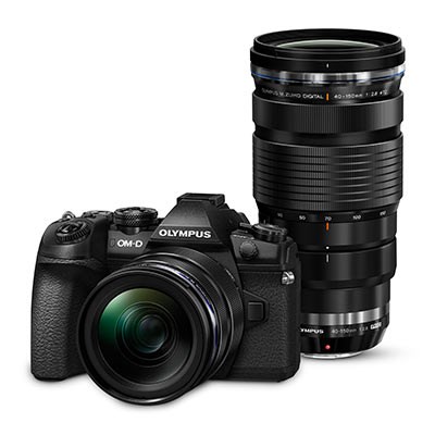 Olympus OM-D E-M1 Mark II Digital Camera with 12-40mm and 40-150mm Lenses