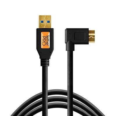TetherTools TetherPro USB 3.0 Male to Micro-B Right Angle Cable - 4.6m Black