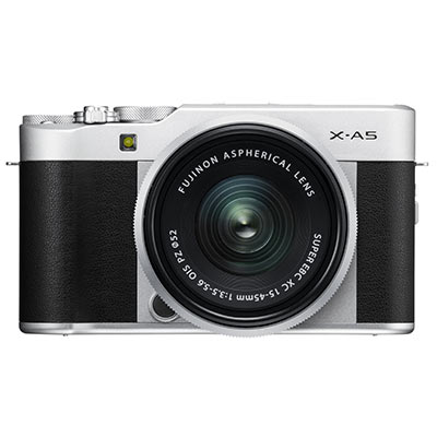 Fujifilm X-A5 Digital Camera with XC 15-45mm Lens – Silver