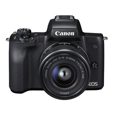 Canon EOS M50 Digital Camera with 15-45mm Lens – Black