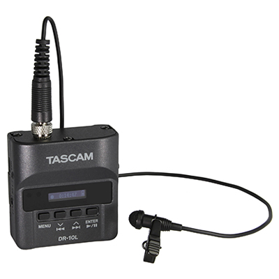 Image of Tascam DR-10L Digital Audio Recorder with Lavalier Mic