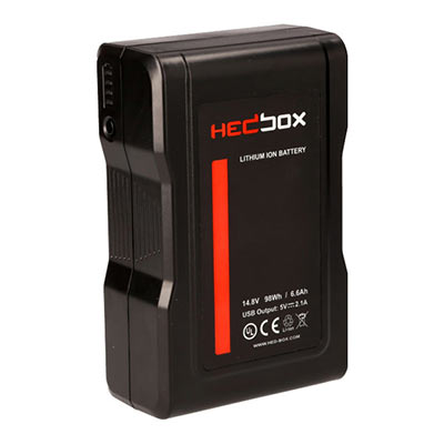 Hedbox D100V Pro V-Mount Battery Pack 14.8V 98Wh with D-Tap + USB Output