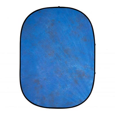 Interfit 5 x 6.5ft Pop-Up Background - Blue Muslin