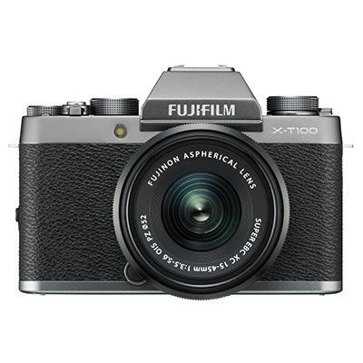 Fujifilm X-T100 Digital Camera with 15-45mm XC Lens – Dark Silver