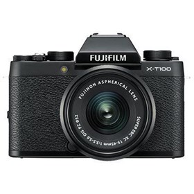 Fujifilm X-T100 Digital Camera with 15-45mm XC Lens - Black