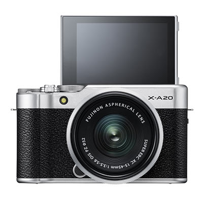 Fujifilm X-A20 Digital Camera with 15-45mm XC Lens – Silver