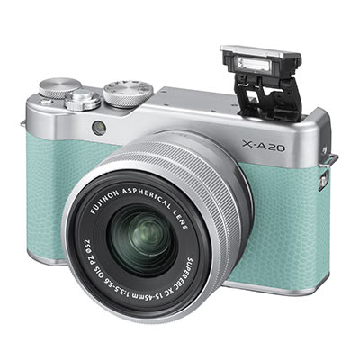 Fujifilm X-A20 Digital Camera with 15-45mm XC Lens – Mint Green