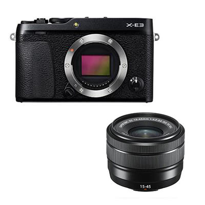 Fujifilm X-E3 Digital Camera with 15-45mm XC Lens – Black