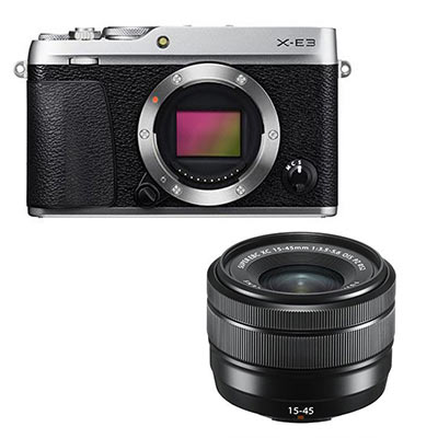 Fujifilm X-E3 Digital Camera with 15-45mm XC Lens – Silver