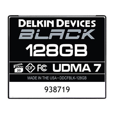 Delkin BLACK 128GB UDMA 7 160MB/s Compact Flash Card