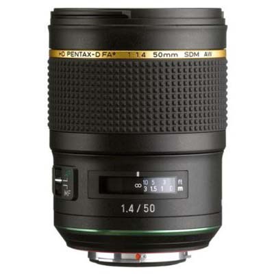 Pentax-D FA* HD 50mm f1.4 SDM AW Lens - Black