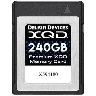 Delkin 240GB Premium XQD Memory Card (Read 440MB/s and Write 400MB/s)