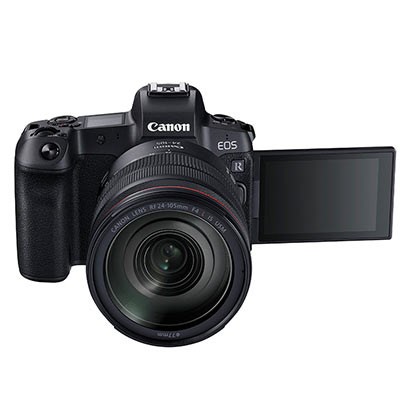Canon EOS R Digital Camera with 24-105mm f4 L IS USM Lens and EF Adapter