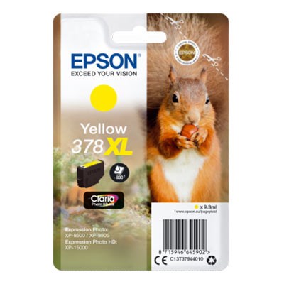Epson 378XL Yellow Claria Photo HD Ink